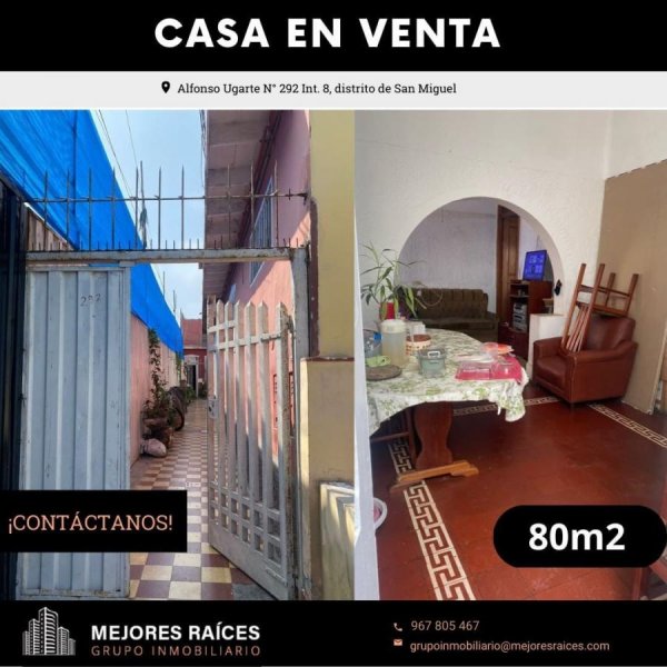 ¡SE VENDE CASA EN SAN MIGUEL!