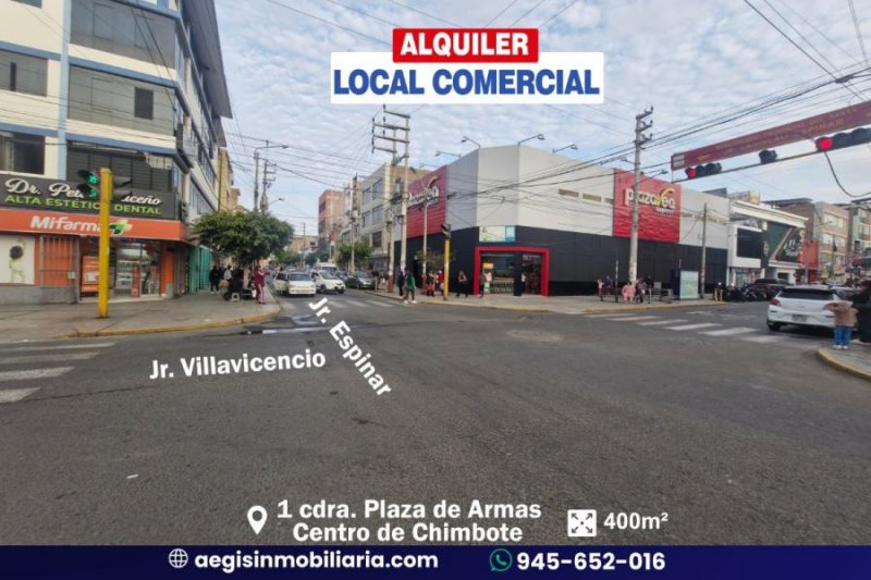 alquilo en el Centro de Chimbote 400m²