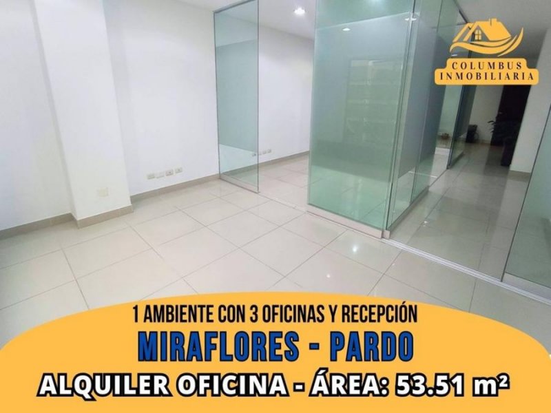 Oficina en Alquiler en  Miraflores, Lima