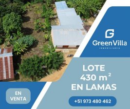 Terreno en Venta en Lamas Lamas, Lamas