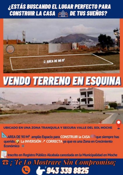 🔥 VENDO TERRENO en ESQUINA🔥 😱 (🅽🅴🅶🅾🅲