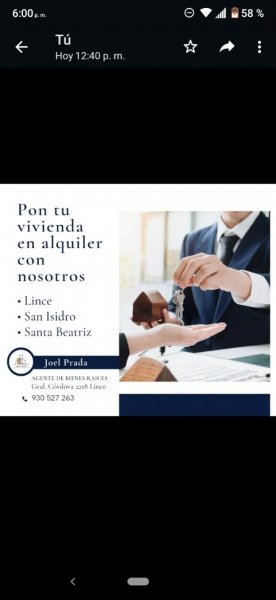 Departamento en Alquiler en  Lince, Lima