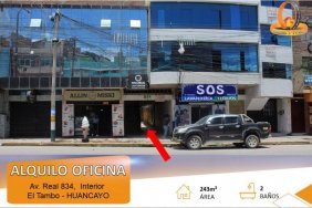 Oficina en Alquiler en El Tambo Huancayo, Huancayo