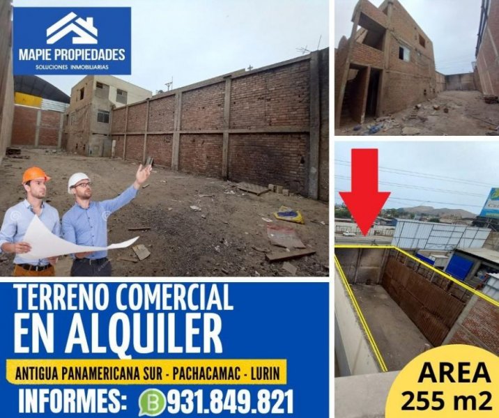 ALQUILO TERRENO COMERCIAL EN PACHACAMAC - LURIN