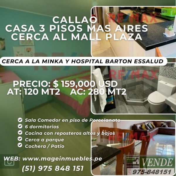Casa en Venta en CALLAO Callao, Callao