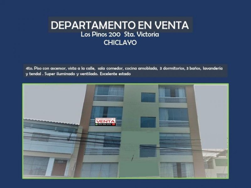 DEPARTAMENTO EN SANTA VICTORIA, CHICLAYO