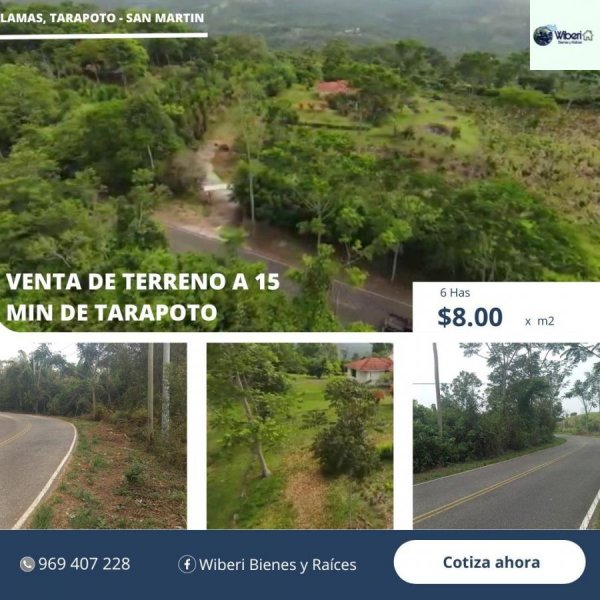 Excelente terreno muy cerca a la Ciudad de Lamas