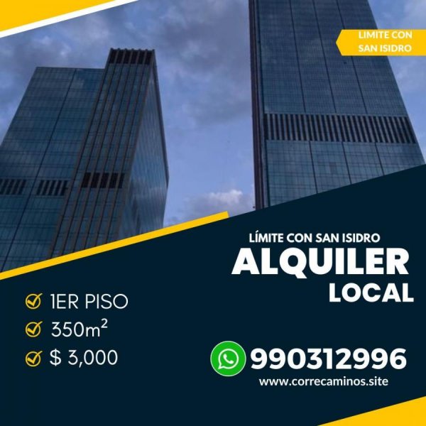 Oficina en Alquiler en San Isidro Lima, Lima