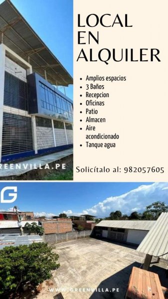 Local en Alquiler en Tarapoto Tarapoto, San Martin