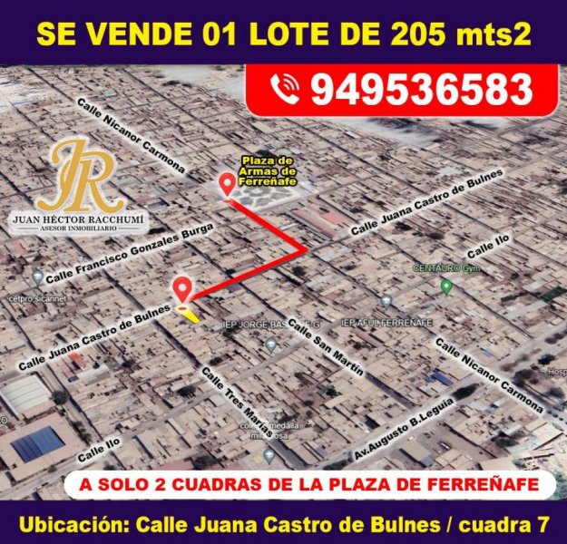 Foto Terreno en Venta en FERREÑAFE, DENTRO DEL PLAN DE DESARROLLO URBANO, Ferrenafe - TEV38377 - BienesOnLine