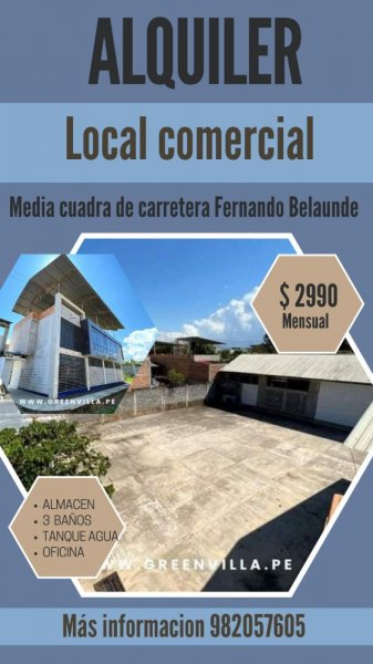 Local en Alquiler en Tarapoto Tarapoto, San Martin