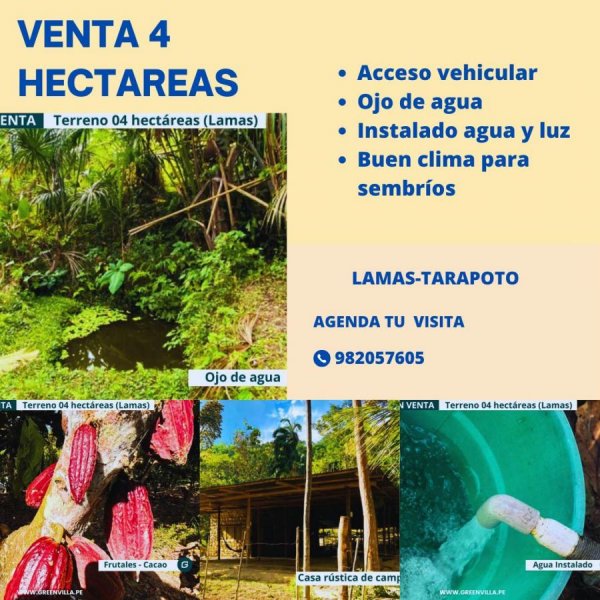 Terreno en Venta en Tarapoto Tarapoto, San Martin