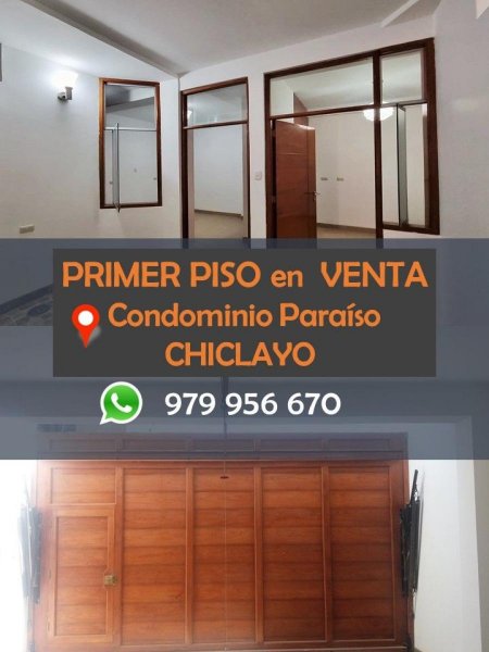 SE VENDE PRIMER PISO CON COCHERA