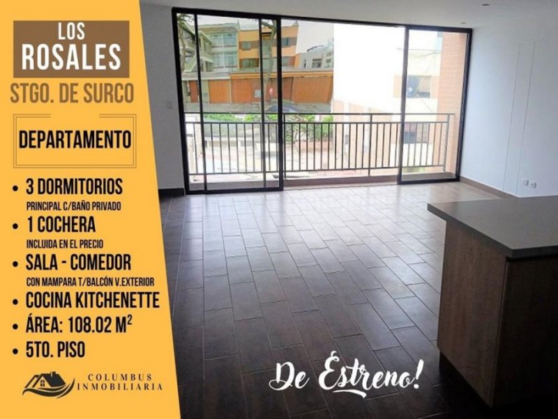 Departamento en Venta en Los Rosales Santiago De Surco, Lima