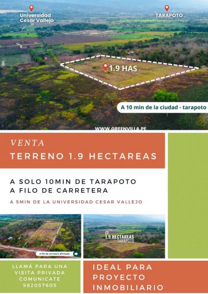 Terreno en Venta en Tarapoto Tarapoto, San Martin
