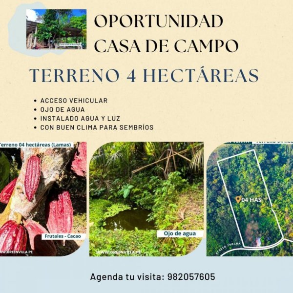 Terreno en Venta en Tarapoto Tarapoto, San Martin