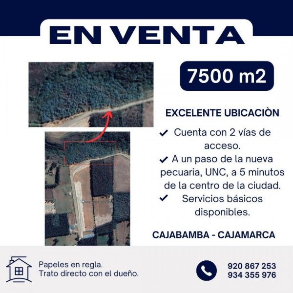 Terreno en Venta en CAJABAMBA CAJABAMBA, Cajabamba
