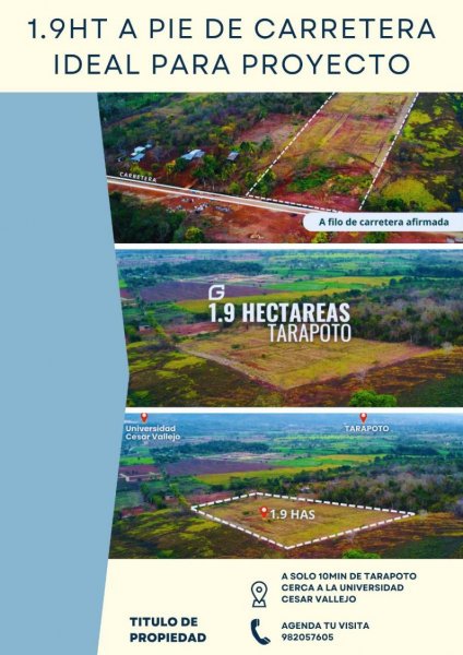 Terreno en Venta en  Tarapoto, San Martin
