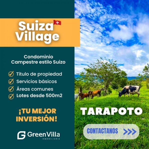 Terrenos en Tarapoto (Condominio Suiza Village) 