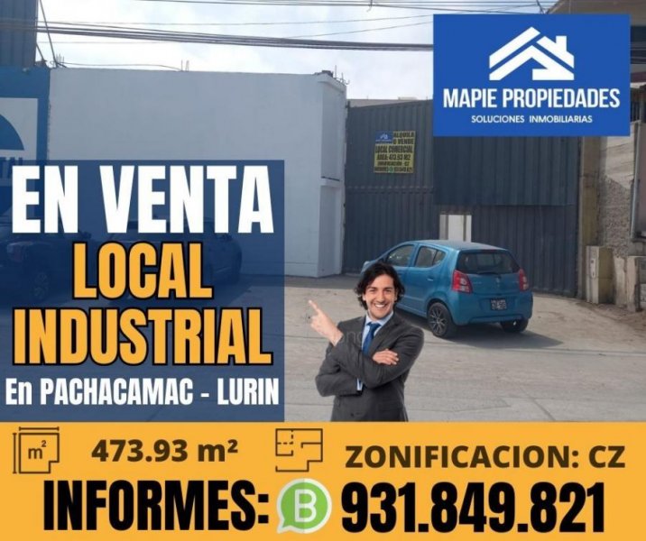 VENDO LOCAL INDUSTRIAL EN PACHACAMAC - LURIN