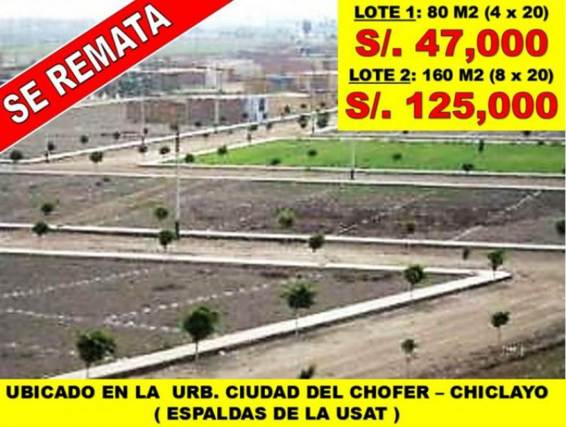 Foto Terreno en Venta en CHICLAYO, Chiclayo, Chiclayo - S/. 47.000 - TEV20065 - BienesOnLine