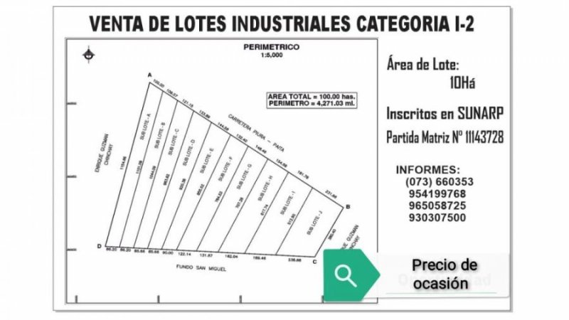 Terreno en Venta en PIURA PIURA, Piura