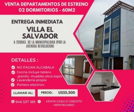 Departamento en Venta en VILLA EL SALVADOR Villa El Salvador, Lima